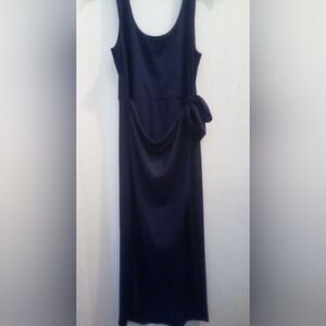 Isabel & Nina Elegant Navy Wrap Midi Dress Size S
